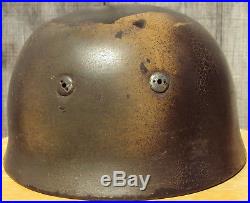 German WW2 M38 Camo Fallschirmjager Helmet CKL71 Only $1.00 Starting Bid