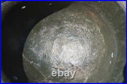 German WW2 M40 Helmet Partial Restoration White Winter Camouflage Paint #174 German WW2 M40 Helmet Partial Restoration White Winter Camouflage Paint #174