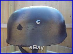 German WW2 WWII M38 Camo Fallschirmjager Stahlhelm Helmet Big size CKL71