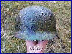 German WW2 helmet M42 war relic Stahlhelm 1942 Wehrmacht WH Elite Luftwaffe LW