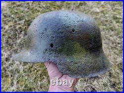 German WW2 helmet M42 war relic Stahlhelm 1942 Wehrmacht WH Elite Luftwaffe LW
