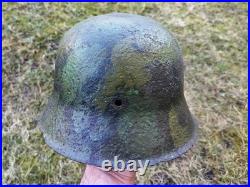 German WW2 helmet M42 war relic Stahlhelm 1942 Wehrmacht WH Elite Luftwaffe LW