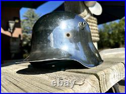 German WWI WWII M16 Combat Helmet ET64 Chromed