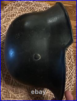 German WWII Civil Defense Helmet With Full Liner And Straps Good Condition