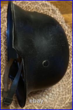 German WWII Civil Defense Helmet With Full Liner And Straps Good Condition
