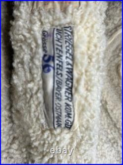 German WWII Luftwaffe LKPW101 Leather Bomber Pilot Winter Flying Helmet Size 56