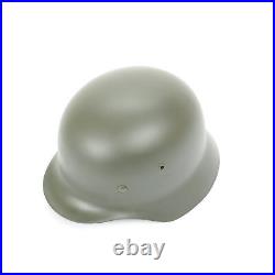 WW2 German M35 Steel Helmet - Historical Replica With Leather Liner