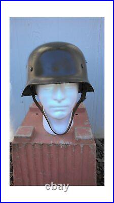 German WWII M35 Steel Helmet- Stahlhelm 35 WW2 M1935- Extra Large Shell- Size