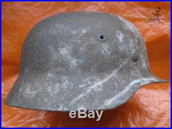 German WWII M40 1940 Stahlhelm Battlefield Relic Steel Helmet bridgeheadUkraine