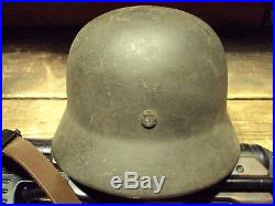 German WWII M40 Army Combat Helmet Stahlhelm Q62 Dated 1931 Don't Miss It