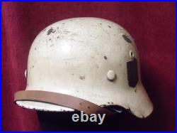 German WWII M40 Snow Camouflage Helmet Size 62/55 Surplus Military M42 M40 German WWII M40 Snow Camouflage Helmet Size 62/55 Surplus Military M42 M40