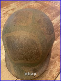 German WWII-Style Militaria Camouflage Steel Military Helmet with Liner