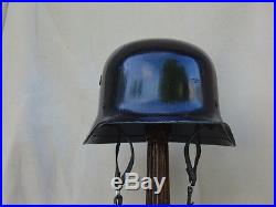 German WWII World War Two Parade helmet black paint rare shape and cool style