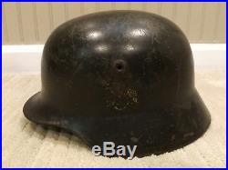 German Wehrmacht Helmet Rolled Edge Repro WWII Decals with Liner