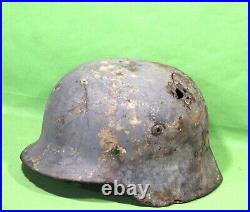 German World War II Army M-35 Combat Helmet Shell from Stalingrad Relic