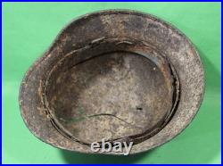 German World War II Army M-40 Combat Helmet Shell With Concussion Cracks German World War II Army M-40 Combat Helmet Shell With Concussion Cracks