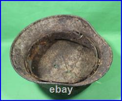 German World War II Army M-40 Combat Helmet Shell With Concussion Cracks