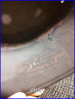 German World War II Military Steel Helmet Kopfweite 57 Hochstoreis Rm 8
