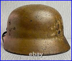 German Ww2 Luftwaffe M35'dak' Deutsche Afrika Korps Camouflaged Helmet Quist 66