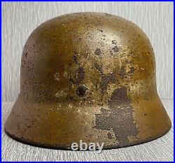 German Ww2 Luftwaffe M35'dak' Deutsche Afrika Korps Camouflaged Helmet Quist 66