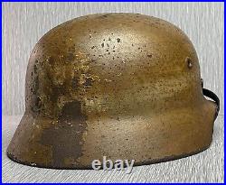 German Ww2 Luftwaffe M35'dak' Deutsche Afrika Korps Camouflaged Helmet Quist 66