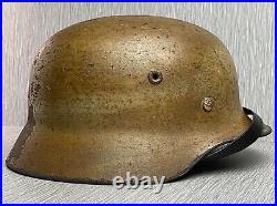 German Ww2 Luftwaffe M35'dak' Deutsche Afrika Korps Camouflaged Helmet Quist 66