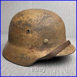 German Ww2 M35 Luftwaffe Dak Camouflaged Helmet