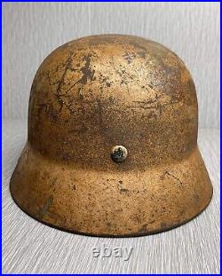 German Ww2 M35 Luftwaffe Dak Camouflaged Helmet