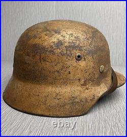 German Ww2 M35 Luftwaffe Dak Camouflaged Helmet