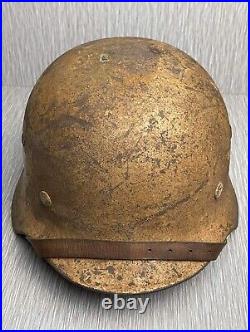 German Ww2 M35 Luftwaffe Dak Camouflaged Helmet