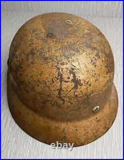 German Ww2 M35 Luftwaffe Dak Camouflaged Helmet