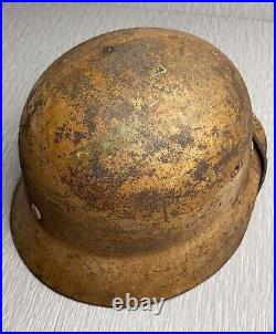 German Ww2 M35 Luftwaffe Dak Camouflaged Helmet