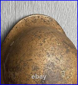 German Ww2 M35 Luftwaffe Dak Camouflaged Helmet