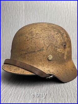 German Ww2 M35 Luftwaffe Dak Camouflaged Helmet