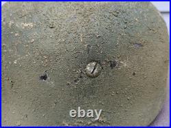 German Ww2 M38 Paratrooper 6 Fallschirmjager Regiment Helmet Hand Aged Camo Fjr6
