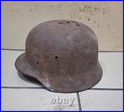 German Wwii Helmet Shell Serbia Find