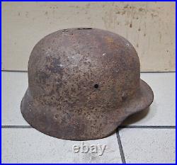 German Wwii Helmet Shell Serbia Find