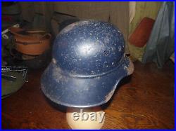 German anti air defense helmet ww2 good condition complete without chinstrap