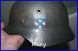 German helmet ET66 number 435 Vlasov army