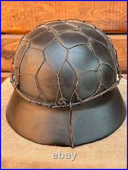 German helmet after restoration. Wehrmacht WWII WW2