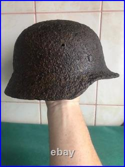 German helmet from World War II. Original