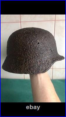 German helmet from World War II. Original