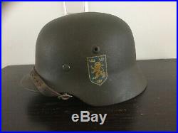 German helmet m35. Division Galicia WW2