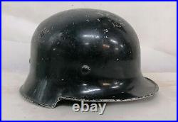 German m34 Polizei steel helmet, BXF Mauser marking Lightweight, complete Rare
