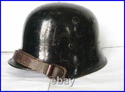 German m34 Polizei steel helmet Thale Stahl marked, rivetted airvents Rare