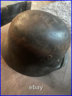 German m40 Stahlhelm Refurbed Post War ReIssue