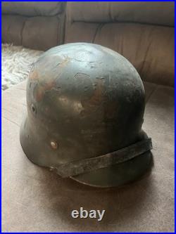 German m40 Stahlhelm Refurbed Post War ReIssue