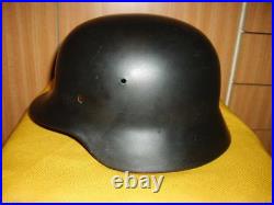 German original. Helmet of a Wehrmacht soldier. WWII WW2