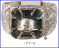 German shock troops set WW2 Ring Pendant WWII Helmet Stahlhelm Sword signet Army