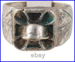 German shock troops set WW2 Ring Pendant WWII Helmet Stahlhelm Sword signet Army
